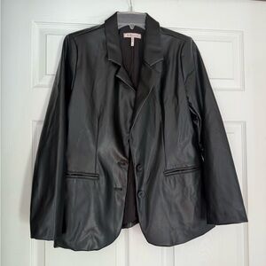 BCBGeneration Black Faux Leather Jacket